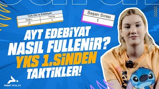 AYT EDEBİYAT NASIL FULLENİR YKS 1SİNDEN TAKTİKLER [upl. by Arlene]