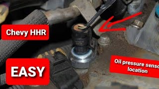 chevy quotHHRquotoil pressure sensor location and removal quotDIYquot chevy hhr shorts [upl. by Nadoj]