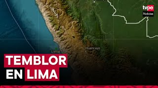 Temblor en Lima IGP reportó sismo de 53 de magnitud durante madrugada [upl. by Cinemod]