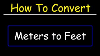 How To Convert Meters to Feet  Dimensional Analysis [upl. by Bounds]