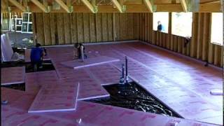 Installing Foam Under Slab InsulationMOV [upl. by Wandis11]