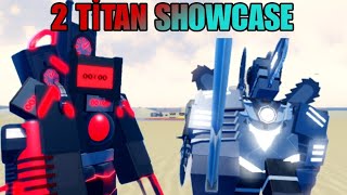 TİTAN TİMERMAN and UPG TİTAN CHAİNSAWMAN SHOWCASE Roblox super box siege defense [upl. by Boehike]