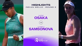 Naomi Osaka vs Liudmila Samsonova  2024 Indian Wells Round 2  WTA Match Highlights [upl. by Buyse]