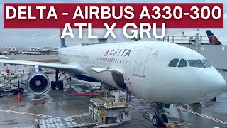 TRIP REPORT  Delta Air Lines  Airbus A330300  Atlanta ATL to SP  Guarulhos GRU  Economy [upl. by Juxon]