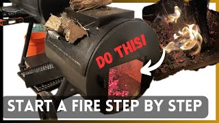 How to Start and Maintain a fire in an Offset Smoker for Beginners [upl. by Josey]