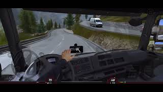 Truck driving in ghat section Truck simulatorDriving [upl. by Hau30]