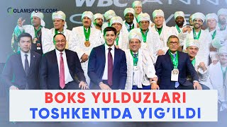 Boks yulduzlari Toshkentda Gofur Raximov va Otabek Umarov ham qatnashdi [upl. by Khorma]