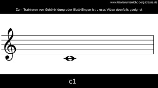 Violinschlüssel lesen üben Lesson 01 [upl. by Jacqueline]