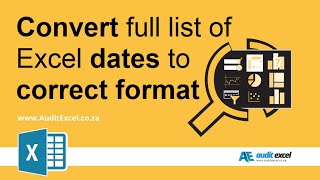 Convert dates that wont format using Excel 2007 Text to Columns same in all Excel versions [upl. by Blaseio]