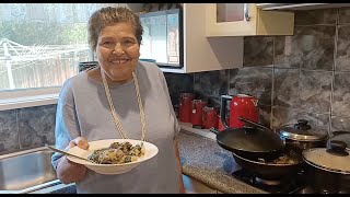 Tetas Kitchen  Video 2  How to make Egyptian Molokhia [upl. by Ailekahs]