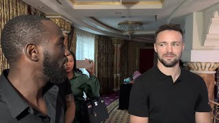 OH IM F HIM UP  TERENCE CRAWFORD TELLS JOSH TAYLOR AS THEY DISCUSS A POTENTIAL MATCHUP [upl. by Nylsej]