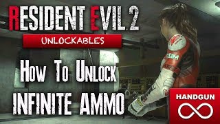 How To Unlock Infinite Ammo Handgun In Resident Evil 2 Remake  S Ranking Starting Guide [upl. by Atekal]