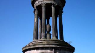 Dugald Stewart Monument Calton Hill Edinburgh Scotland April 1st [upl. by Nahsyar]