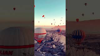 Hot Air Balloon Cappadocia Turkey 😱 [upl. by Aissac]