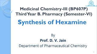 Synthesis of Hexamine [upl. by Ardnasirhc821]