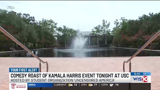 USC student organization speaks ahead of controversial roast of VP Kamala Harris [upl. by Ytirahs916]