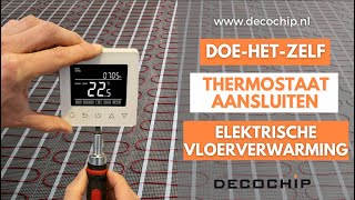 Zo Sluit Je Een Thermostaat Aan  Elektrische Vloerverwarming [upl. by Veleda549]