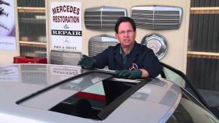 Mercedes Power Sunroof Maintenance Tip by Kent Bergsma [upl. by Irrak]