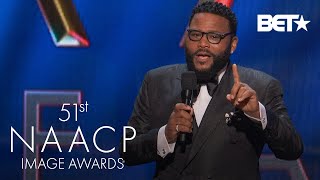 Host Anthony Anderson Entertains Crowd amp Opens Show At The 51st NAACP Image Awards [upl. by Bautram105]