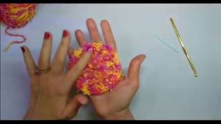 How to Crochet a Round Dish Scrubby [upl. by Koeninger]