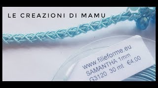 CORDINO PER COLLANA O BRACCIALE TUTORIAL [upl. by Sheffield896]