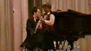 Julian Bliss Age 8 playing Malcolm Arnold Sonatina 1st Mvt [upl. by Gnilrad33]