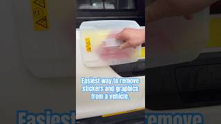 How To Remove Wraps And Stickers From Your Vehicle  Valeting Tips shorts [upl. by Aitnas]