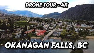 🛩️Okanagan Falls A Drone Journey Over British Columbias Hidden Gem 🌄✨ [upl. by Zetniuq]