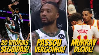 Bucks PASSA VERGONHA sem Giannis  Celtics vence VIGÉSIMA SEGUIDA no TD Garden  DMurray DECIDE [upl. by Eyt]