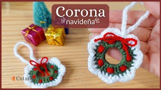 ⭐️ CROCHET Navideño Fácil para PRINCIPIANTES Adornos Tejidos Paso a Paso ❤️🧶 [upl. by Esyahc]