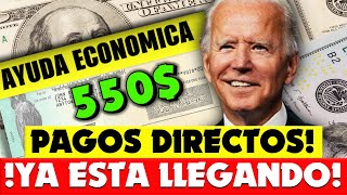 ¡YA ESTA LLEGANDO 550 CHEQUE DE ESTIMULO para Miles de ESTADOUNIDENSES Fecha de Pagos y Montos [upl. by Oiramed819]