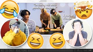 ATEEZ  woosangs cooking show in a nutshell ft seonghwa  NSD REACTION [upl. by Amoihc]