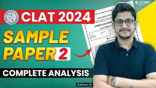 CLAT 2024 Sample Paper 2  Complete Analysis  Sample Questions 2 by CLAT Consortium [upl. by Alessig947]