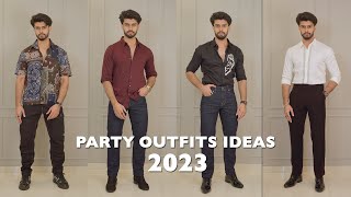 PARTY AND CLUBBING OUTFITS FOR MEN IN BUDGET  PARTY OUTFIT IDEAS FOR MEN 2023 [upl. by Joanna]