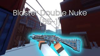 Krunker  CRAZY Blaster Double Nuke [upl. by Notak]