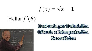 Derivada por Definición e Interpretación Geométrica [upl. by Assenahs317]