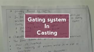 Introduction of gating system in casting engineering part 4 gate2019 [upl. by Sheley835]