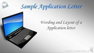 How to write an application letter [upl. by Ynnam54]