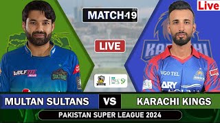 🔴 Karachi Kings vs Multan Sultans Live Match Scorecard  PSL 9 2024 live  Live Stream [upl. by Alderman]