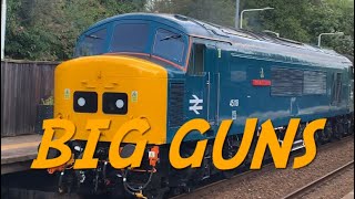 BIG GUNS  Mainline Rail Tour Action For Heritage Diesels [upl. by Eilrahs722]