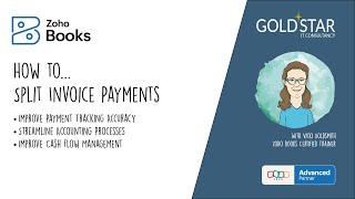 How to split invoice payments in Zoho Books [upl. by Steiner]