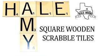 SUBLIMATION WOOD SQUARE SCRABBLE TILES [upl. by Eigriv]