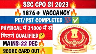 ssc cpo physical reviewssc cpo score card 2023ssc cpo mains exam date 2023cpo si physical test [upl. by Danit356]