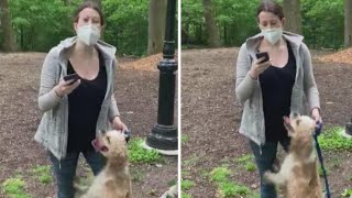 Birdwatcher Talks Recording Video of Woman with Dog in Park [upl. by Setsero403]