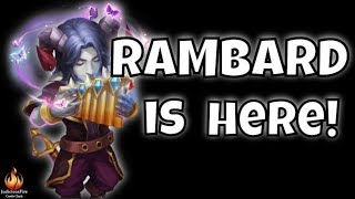 RAMBARD Castle Clash New Hero Full Setup How To Build [upl. by Nicram507]