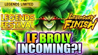 🔥 LF BROLY INCOMING FOR PART 2 DB Legends  Legends Festival [upl. by Fe]