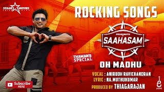 Oh Madhu  Official Lyric Video  Saahasam  Anirudh Ravichander  Prashanth  Thaman SS [upl. by Essy]