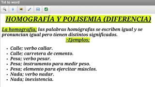 Homografía y Polisemia diferencia Semántica [upl. by Severson]