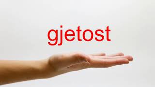 How to Pronounce gjetost  American English [upl. by Cosme]