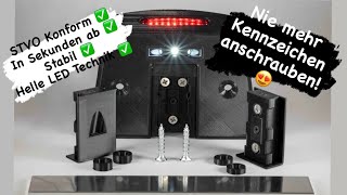 Fastproducts 🤝 Rücklicht mit Magnet Kennzeichenhalter einfach besser  💪 [upl. by Hacissej]